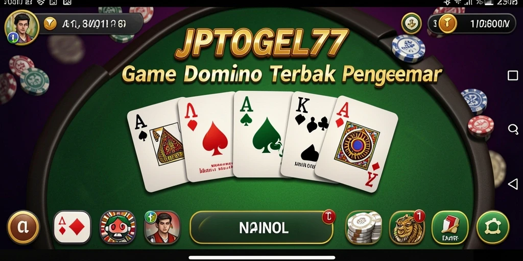 Tampilan menarik dari gameplay Domino JPTOGEL77.