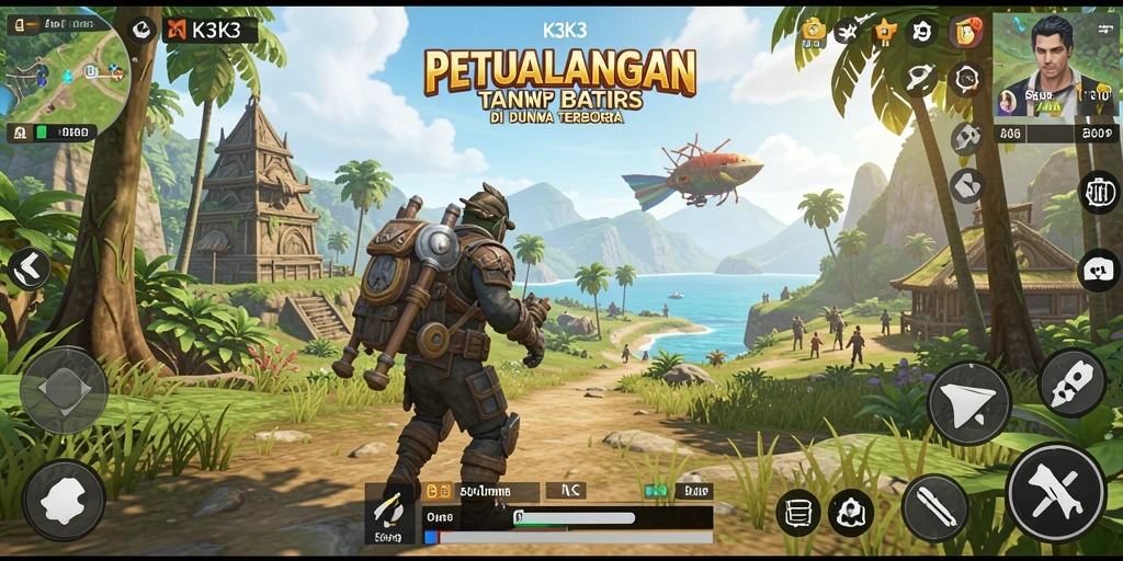 Tampilan gameplay K3K3 yang memukau di dunia Open World.