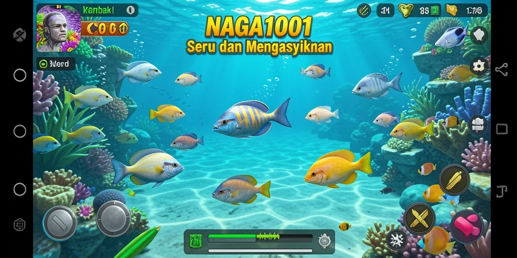 Gameplay seru menangkap ikan di NAGA1001.