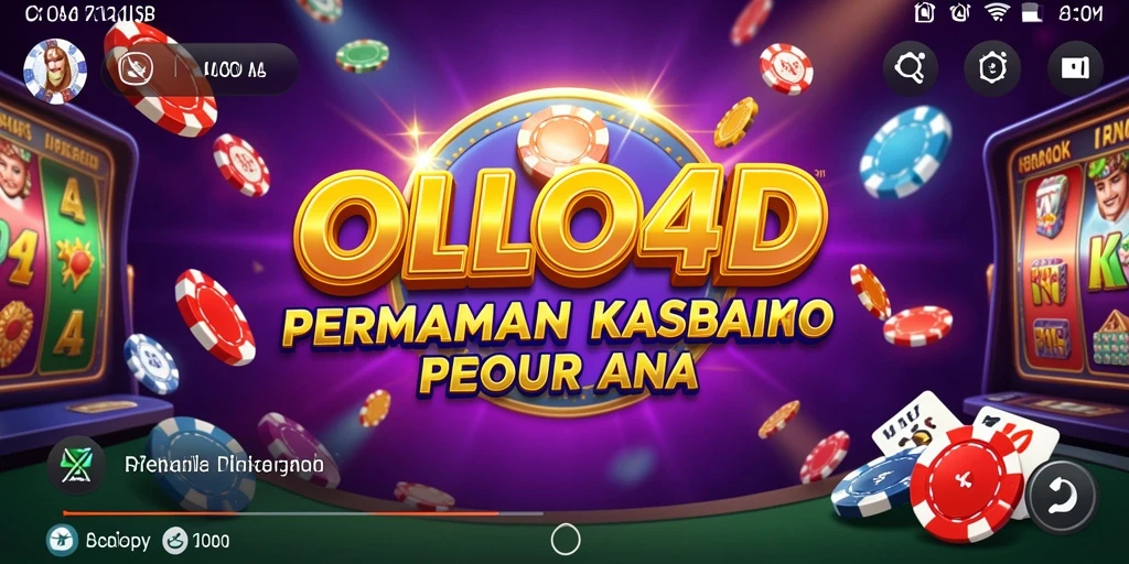 Screenshot gameplay Kasino OLLO4D yang menarik dan interaktif.