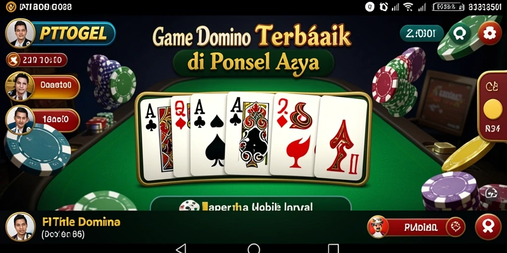Tampilan gameplay seru dalam PTTOGEL saat bermain Domino.
