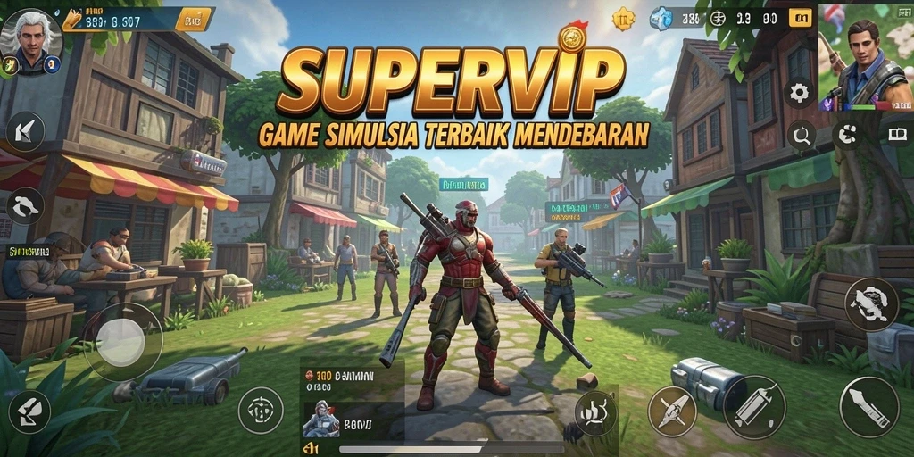 Tampilan gameplay menarik dari SUPERVIP yang seru dan interaktif.